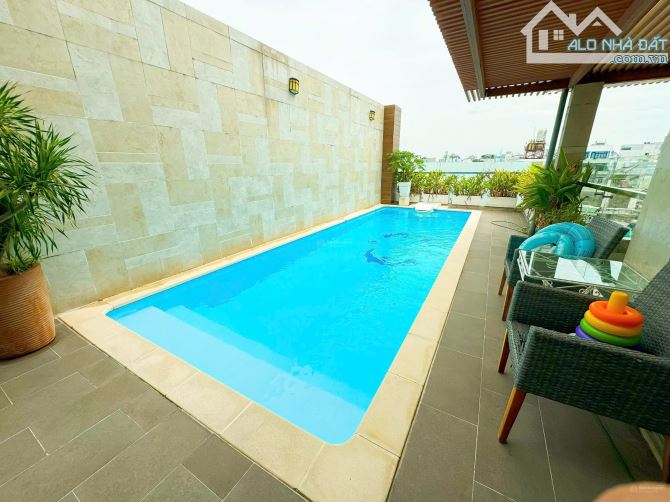 Villa Sang - Xịn - Mịn, Tân Bình, Góc 2MT 15x24m, Hầm 5 tầng + hồ bơi + hồ cá Koi - 5