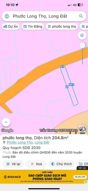 Bán 12 lô đường nhựa gần Ql55 - đường Lộc An - Hồ Lồ đi biển chỉ 5p - 5