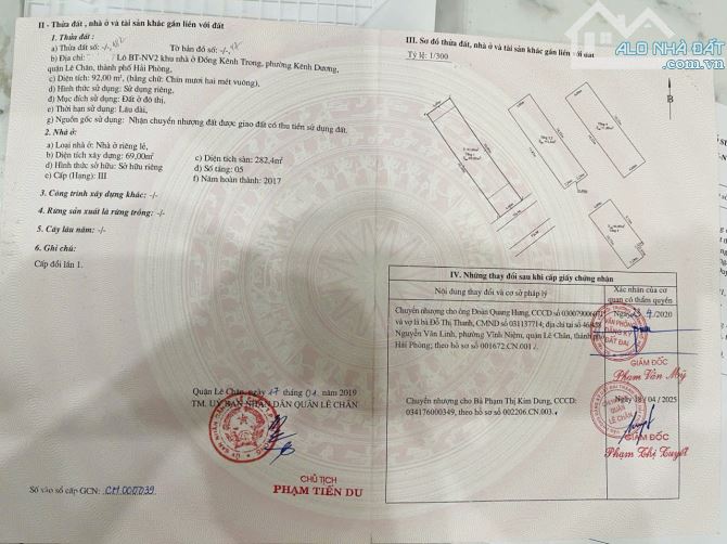 Bán nhà khu phân lô cao cấp Tuyến 2 Quán Nam 92m² x 5T Thang Máy ; MT: 4.6m - 5