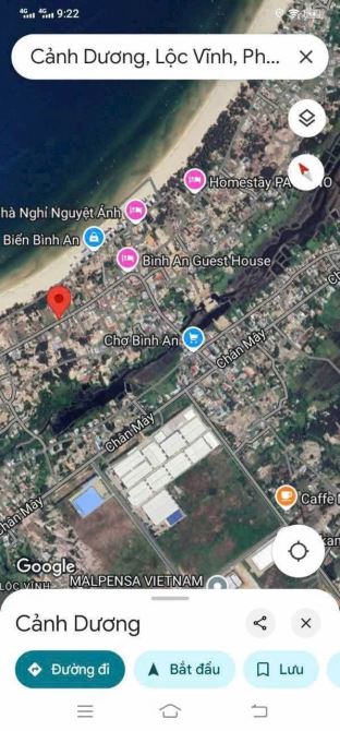 Cần gấp lô đất view biển bình an , chân mây , Phú Lộc , TP Huế