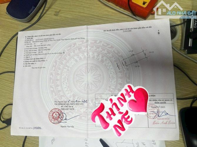 Bán lô Tân Quang Minh- Thuỷ Nguyên khu đô thị xanh sạch đẹp 75m giá chỉ 2,8x tỷ