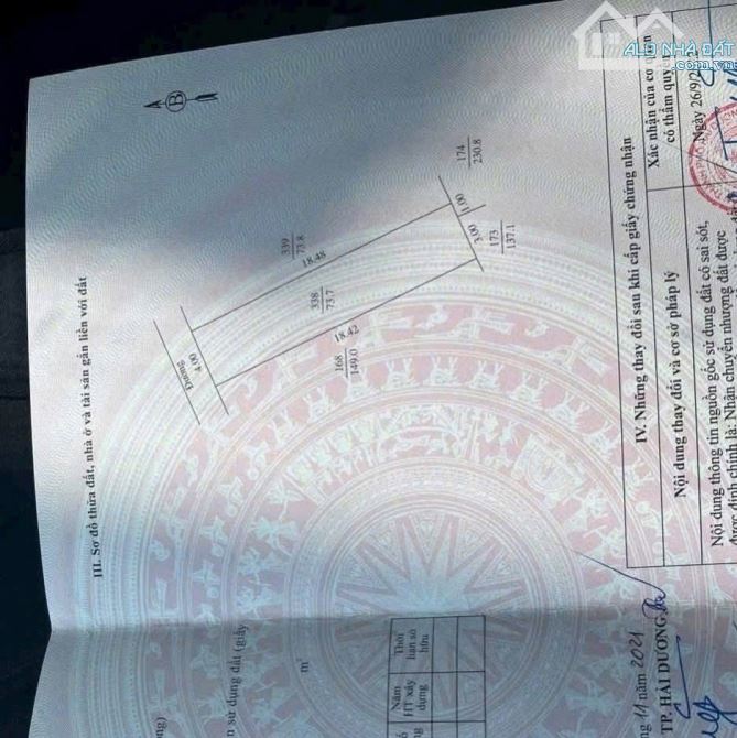 bán đất ngõ 84 phan chu trinh giá 1.15 ty
