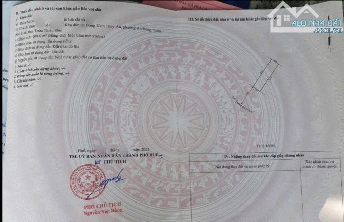Bán đất Mặt tiền Đại Cô Việt - KQH Đông Nam Thuỷ An đường 36m - Phường An Đông - Huế