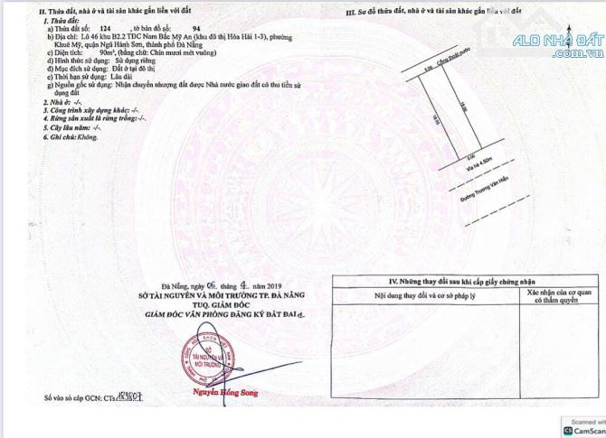 📌📌📌LÀM VIỆC TRỰC TIẾP GIÁ TỐT !!!Bán lô mặt tiền Đường Trương Văn Hiến