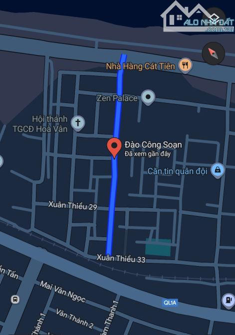 ⭐🌟Siêu Hiếm Xuân Thiều.🔥 Lô Góc, Ngang 7m.Đào Công Soạn View Biển.  🌹DT 80m2- (7×11) Lô