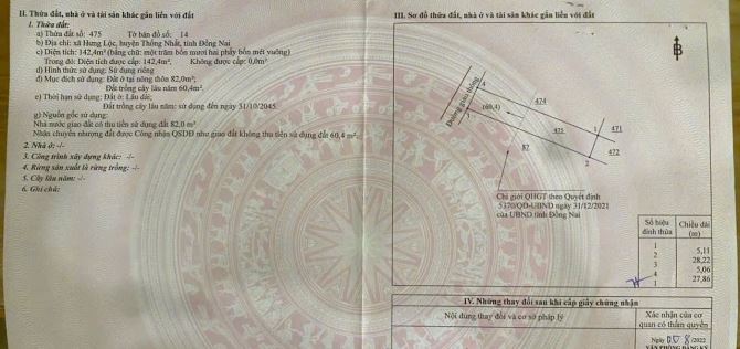 Bán đất đường xe hơi Quốc Lộ 20, Hưng Lộc, Thống Nhất, Đồng Nai - 1