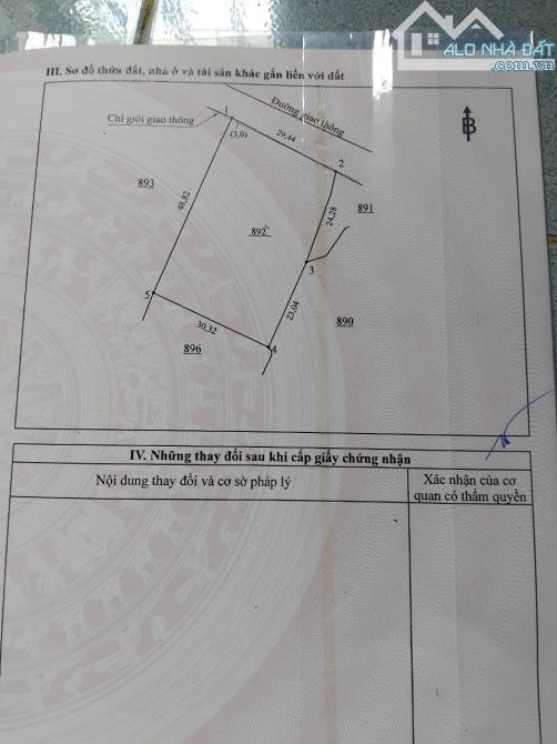 Đất xã xuân đông 1467m² full hồng vuông vắn - 1
