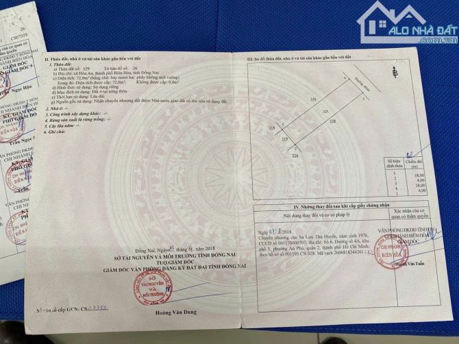 Bán đất phía sau lưng công ty Bonchen - 1