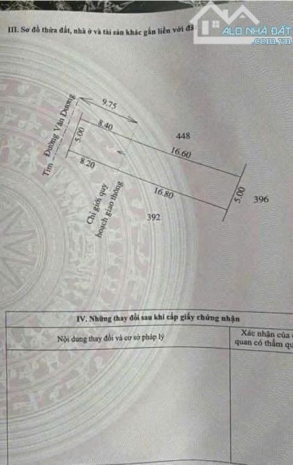 Đất mặt tiền nhựa 19,5 Vân Dương, Hương Thủy, TP Huế.  Dt: 125m2 Giá: 1 tỷ 200 - 2