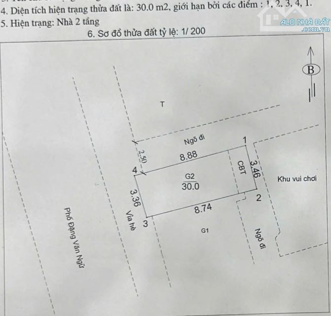 BÁN NHÀ  LÔ GÓC MP ĐẶNG VĂN NGỮ  30M X2TANG NHÀ KO SỔ , ĐÓNG THUẾ HÀNG NĂM ĐẦY ĐỦ GIÁ2,9 - 3