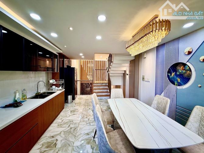 Nhà Gò Vấp khu phân lô hẻm 8m có gara ô tô giếng trời 5 tầng  kiên cố  Nguyễn Tư Giãn P12 - 8