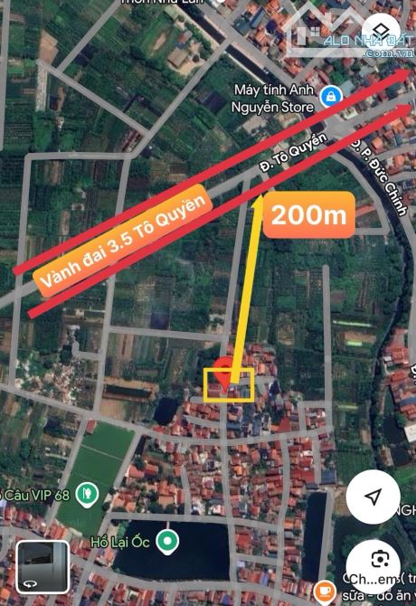 BÁN ĐẤT LẠI ỐC VĂN GIANG-LÔ GÓC-Ô TÔ VÀO-  MẶT TIỀN RỘNG-GIÁ ĐẦU TƯ-60m2-3,2 tỷ - 3