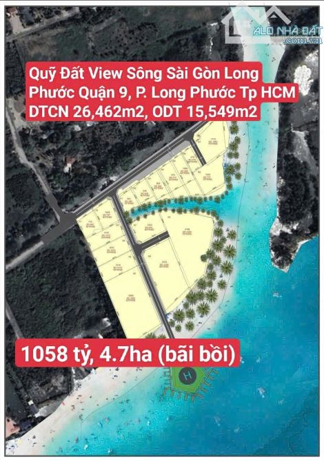 Quỹ Đất View Sông Sài Gòn PTDA Resort Villas Nghỉ Dưỡng Long Phước, Quận 9 (Tp. Thủ Đức)