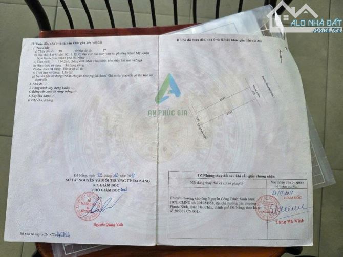 BÁN 114M2 ĐẤT ĐƯỜNG KHUÊ MỸ ĐÔNG 1,KHUÊ MỸ,NGŨ HÀNH SƠN,ĐÀ NẴNG