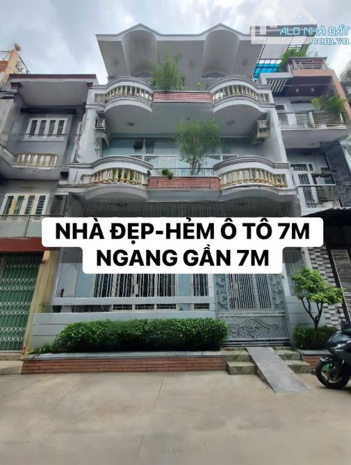 Quận 11-Nhà đẹp-Hẻm ô tô 7M-Sát mặt tiền Lạc Long Quân-P3-86m2-6,8x13-4tầng-4PN