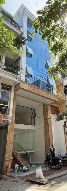 Toà nhà100m2x 9 tầng, hầm, mặt tiền 6m. thiết kế thông sàn, văn phòng. 56.5 tỷ