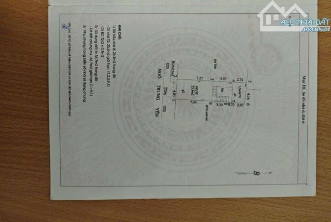 🔥HIẾM PHỐ CỔ NHÀ MẶT NGÕ TRUNG YÊN – DT 57m² – MT 4m – 2 TẦNG – GIÁ 31 TỶ 🔥