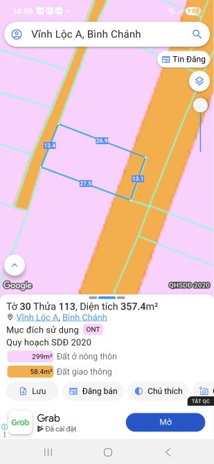 Bán đất hẻm ô tô đường Thới Hòa Vĩnh Lộc A Bình Chánh giá 9 tỷ - 1