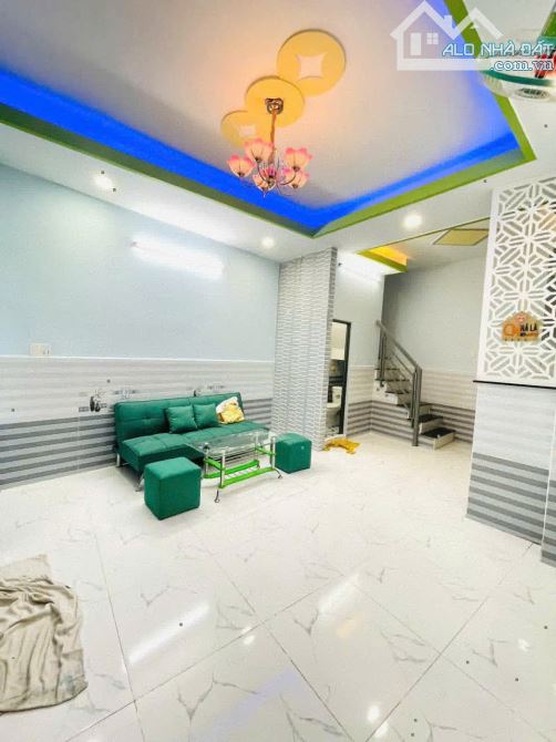 Nhà đẹp 1 lầu chỉ 1 tỷ 390 triệu 4,1mx8m tặng nội thất như hình hóc môn - 1