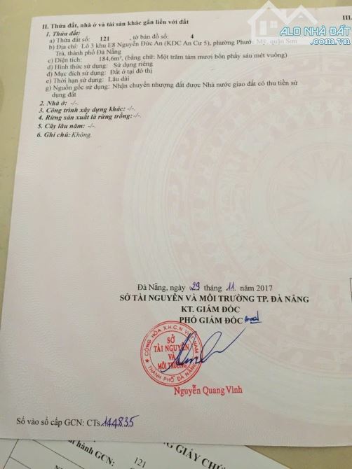 BÁN ĐẤT 2 MT ĐƯỜNG NGUYỄN ĐỨC AN + PHẠM VẤN S185M ( GIÁ 32 TỈ ) - 1