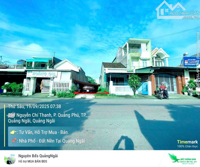 BÁN ĐẤT MẶT TIỀN NGUYỄN CHÍ THANH – PHƯỜNG NGHĨA LỘ, QUẢNG NGÃI - 1