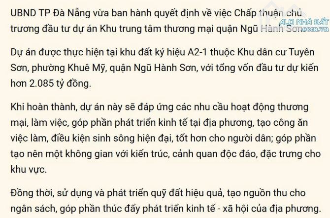 QUÁ RẺ 🆘🆘🆘  BÁN GẤP–CẶP ĐẤT VÀNG–KHUÊ MỸ ĐÔNG–NGŨ HÀNH SƠN–ĐÀ NẴNG, S226m²,GIÁ 26,8 TỶ - 1
