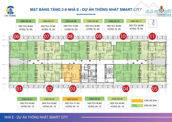 Bán tòa D, E chung cư Cát Tường Yên Phong - 1