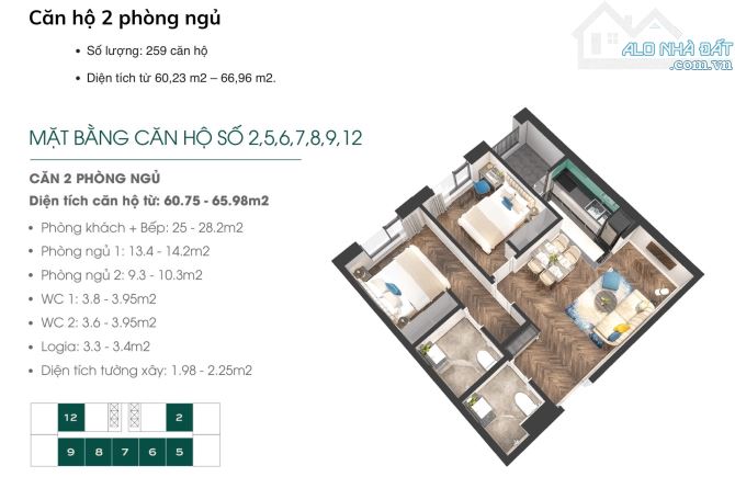 CHÀO BÁN NHANH CĂN 2PN ALTARA RESIDENCE FULL NỘI THẤT - 1tỷ7 - 16
