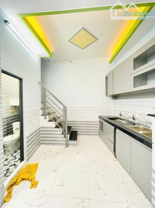 Nhà đẹp 1 lầu chỉ 1 tỷ 390 triệu 4,1mx8m tặng nội thất như hình hóc môn - 2