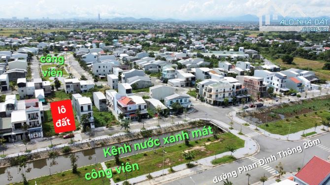 🌟💥 Bán đất KQH Hương Sơ, View kênh xanh mát, ngang rộng 5,6m - Hàng xóm biệt thự - 2