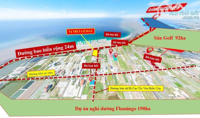Cần bán lô đất sổ đỏ full thổ cư 100m2 mặt biển - 2