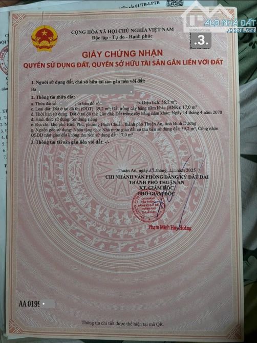 Bán nhà mới 1T1L 3.8x15m, hẻm Bình Chuẩn 20 p. Bình Chuẩn - 2
