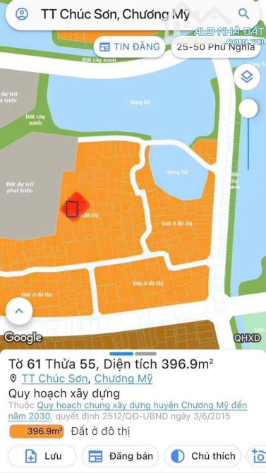 Cần bán nhanh trong tuần lô đất 50 m 😢 chúc sơnphường Chương Mỹ đường ôtô thông - 2