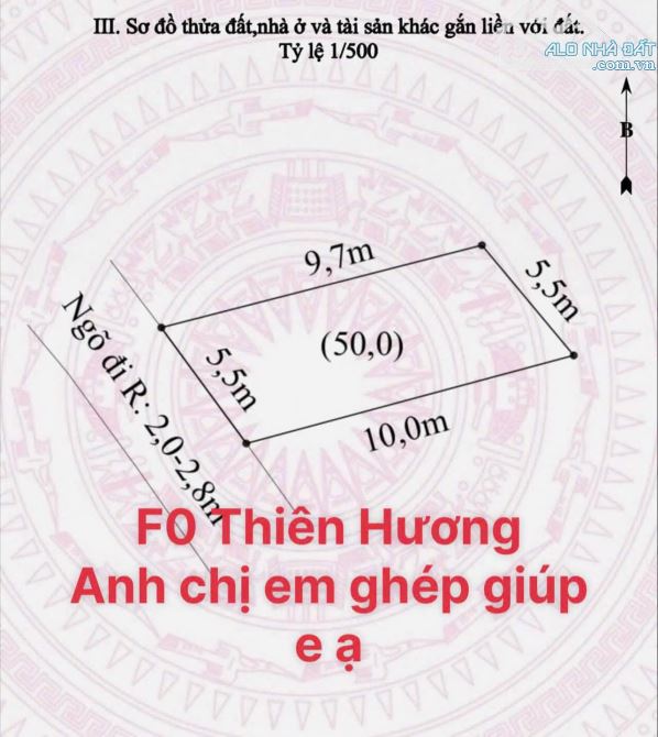 Bán đất Thiên Hương- Thuỷ Nguyên ô tô tận đất quay đầu giá chỉ hơn 700tr xíu - 2