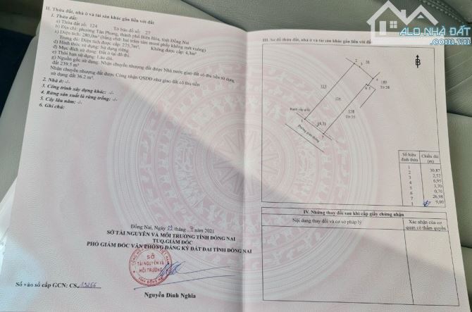 Bán lô đất biệt thự đường Hồ Hoà, P. Tân Phong, Biên Hoà - 3