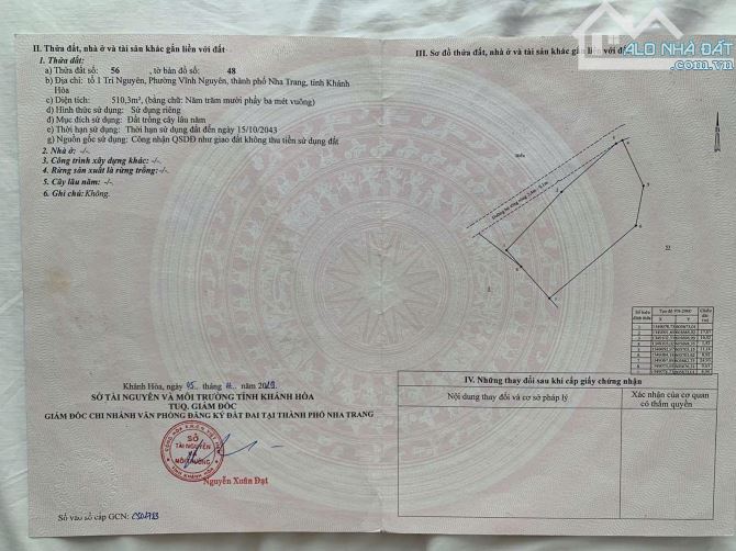 Cần bán lô đất Trực diện biển tại Đảo Trí Nguyên Nha Trang, 510m2 mặt tiền 35 mét, full th - 3