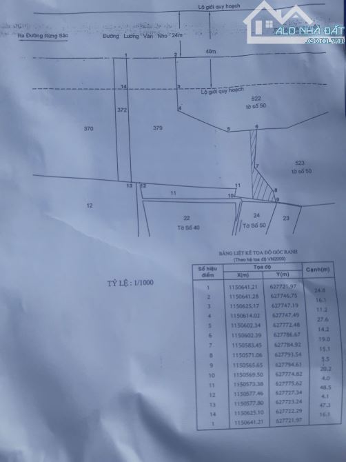 Bán đất Mặt tiền Lương Văn Nho, Long Hòa, Cần Giờ: 25 x 63,5=2.948m2, giá 47 tỷ - 3