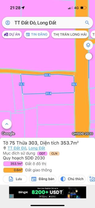 GÓC 2 MẶT TIỀN LƯƠNG THẾ VINH - CÁCH CHỢ ĐẤT ĐỎ 300M - TRUNG TÂM THỊ TRẤN ĐẤT ĐỎ - BRVT - 3