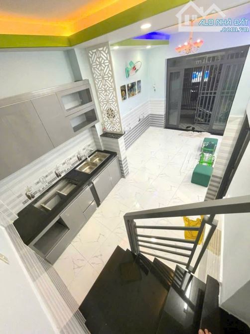 Nhà đẹp 1 lầu chỉ 1 tỷ 390 triệu 4,1mx8m tặng nội thất như hình hóc môn - 3