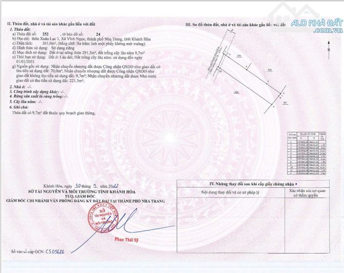 Đất hẻm Liên Hoa Vĩnh Ngọc NT gần bờ kè mát mẻ dt 291m2 ngang 8m phù hợp xây nhà biệt thự - 3