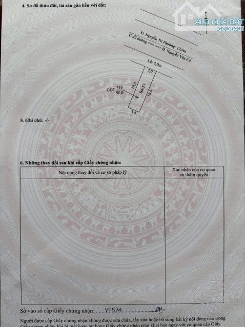 Bán nền có 5 phòng trọ đang cho thuê mặt tiền Nguyễn Tri Phương dt 5x18 sổ hồng giá tốt - 3