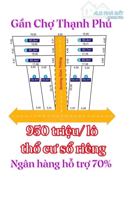 BÁN GẤP ĐẤT SỔ RIÊNG THỔ CƯ 1 SẸT ĐƯỜNG HL6 THÔNG HẺM VĂN PHƯƠNG TT 268TR SỞ HỮU ĐƯỢC NGAY - 3