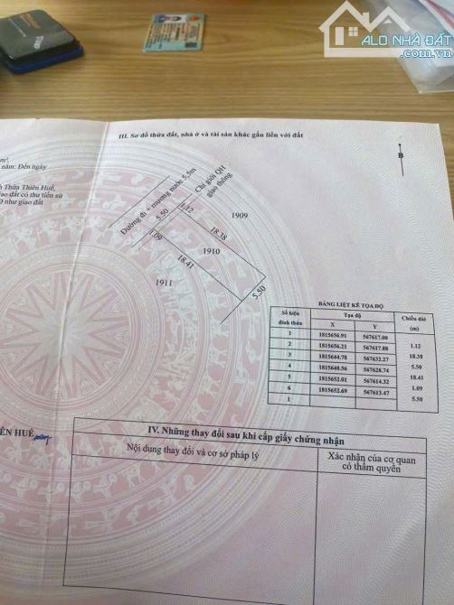Bán đất 107,2m2 Kiệt ôtô Tôn Thất Sơn, P. Thủy Phương, Hương Thủy, TP Huế, chỉ 850 triệu - 4