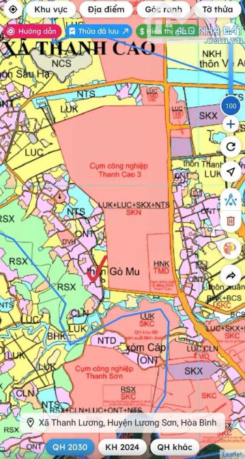 LÔ ĐẤT 500m2 FULL THỔ CƯ - SÁT KCN - LÔ GÓC 2 MẶT TIỀN - PHÂN LÔ TỐT - GIÁ 2,x TỶ - 4