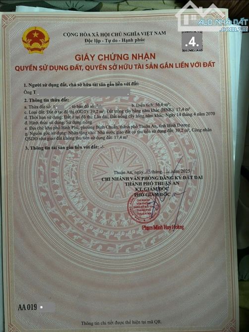 Bán nhà mới 1T1L 3.8x15m, hẻm Bình Chuẩn 20 p. Bình Chuẩn - 4
