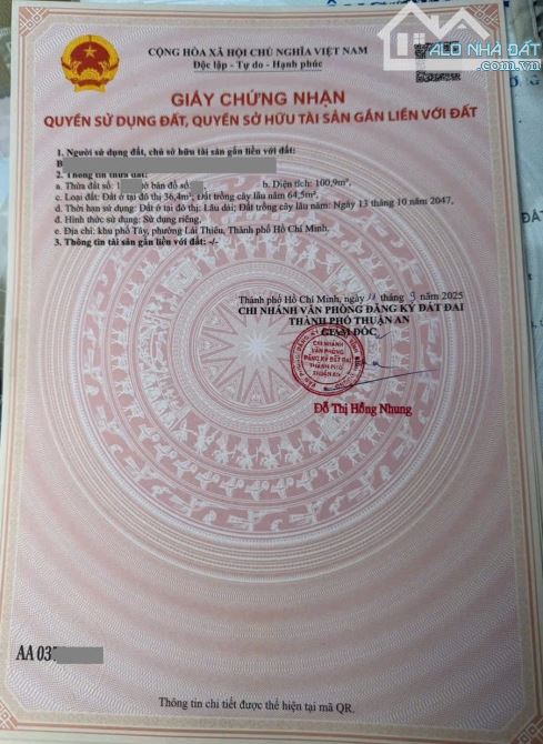 2,73Tỷ TL🔥Bán đất 100,9m2 gần đường Vĩnh Phú 33 chỉ 50m P.vĩnh Phú, Tp.Thuận An - 4