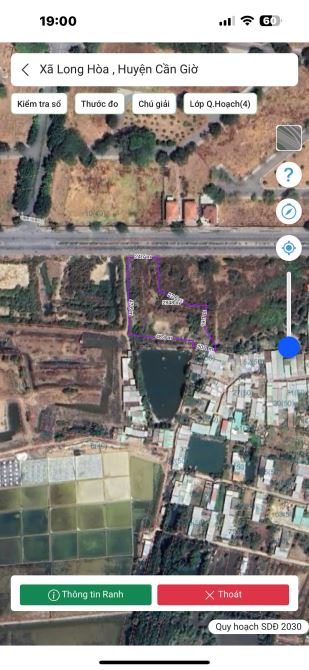 Bán đất Mặt tiền Lương Văn Nho, Long Hòa, Cần Giờ: 25 x 63,5=2.948m2, giá 47 tỷ - 5