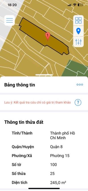 MẶT TIỀN MỄ CỐC PHƯỜNG 15 QUẬN 8 - 245M2 - 7,5X34 - CHÍNH CHỦ LÂU ĐỜI GIÁ 10,5TỶ TL - 5