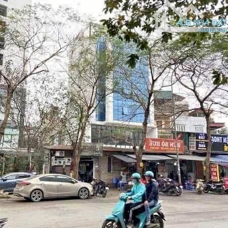 Bán tòa nhà 8 tầng, 1 hầm mặt đường Khương Đình 150m2, mặt tiền 6,2m, thang máy, 300tr/th