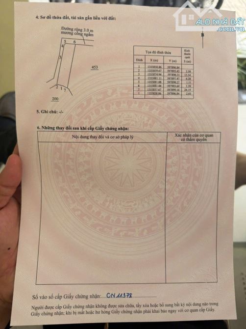 Bán đất trung tâm xã Vĩnh Thạnh hẻm oto đường Cây Gáo . 139.2m2 Giá chỉ 2.3 Tỷ